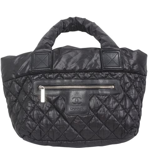 chanel black quilted nylon coco cocoon hobo bag|CHANEL Cocoon Bag in Black Nylon 2012 .